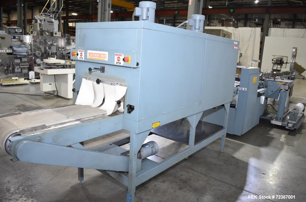 Shanklin HS1 Shrink Wrapper with Extended Infeed and Shanklin T72 Shrink Tunnel